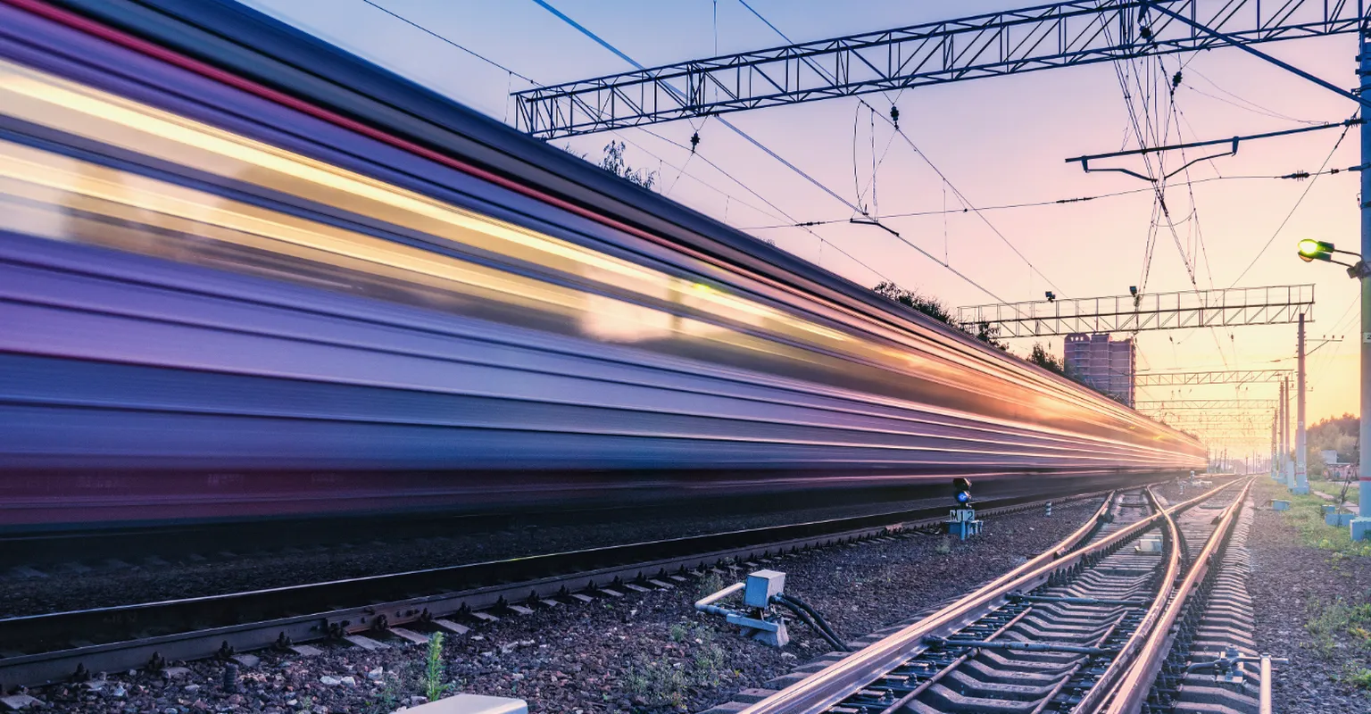 Photo of a train track