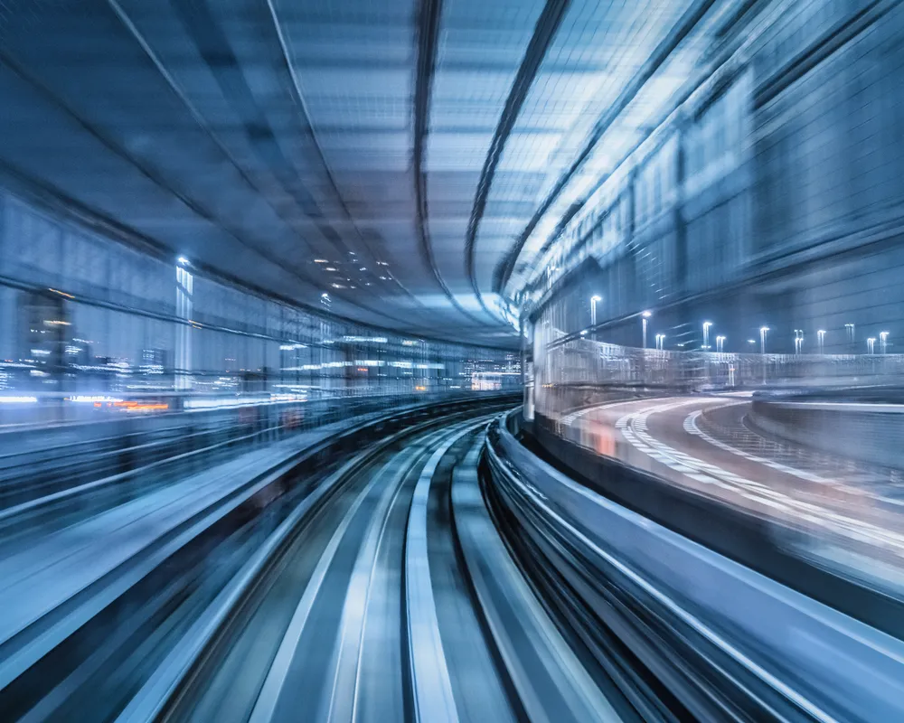 City tunnel speed image